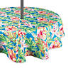 Summer Floral Outdoor Tablecloth With Zipper 52 Round Image 1