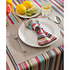 Summer Stripe Outdoor Tablecloth With Zipper 60 Round Image 2