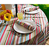 Summer Stripe Outdoor Tablecloth With Zipper 60 Round Image 4