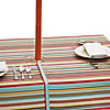 Summer Stripe Outdoor Tablecloth With Zipper 60X120 Image 1