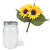 Sunflower & Mason Jar Centerpiece Kit for 12 Tables Image 1