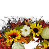Sunflowers and Gourds Artificial Thanksgiving Wreath - 26-Inch  Unlit Image 3