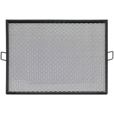 Sunnydaze Outdoor Camping or Backyard Heavy-Duty Steel Square X-Marks Fire Pit Cooking Grilling Grate - 40" Image 1