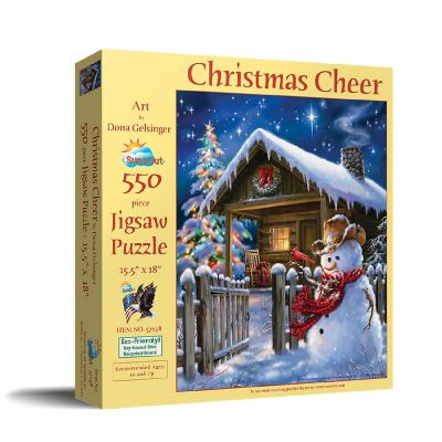 Sunsout Christmas Cheer 550 pc  Jigsaw Puzzle Image 1