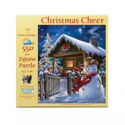 Sunsout Christmas Cheer 550 pc  Jigsaw Puzzle Image 2
