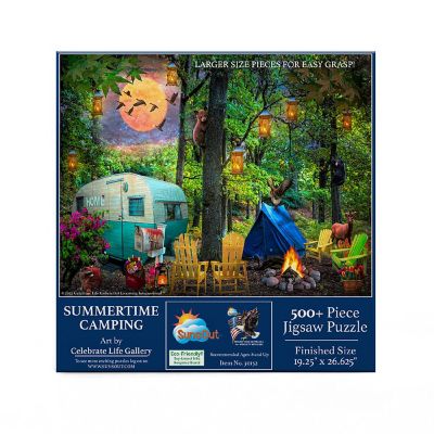 Sunsout Summertime Camping 500 pc Large Pieces Jigsaw Puzzle Image 2