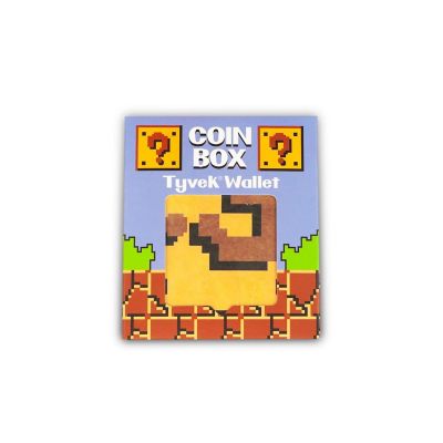 Super Mario Bros. Inspired Coin Box Tyvek Wallet  Holds 6 Cards Image 1