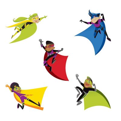 Super Power Super Kids Cutouts Image 1