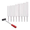 Supertek Tuning Forks With Hammer, Aluminum, Set of 8 Image 1