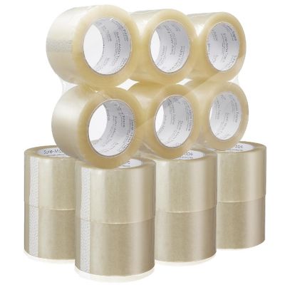 Sure-Max 18 Rolls 3" Extra-Wide Clear Shipping Packing Moving Tape 110 yard/330' ea -2mil Image 1