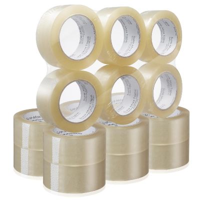 Sure-Max 18 Rolls Carton Sealing Clear Packing Tape Box Shipping - 2 mil 2" x 110 Yards Image 1