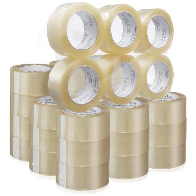 Sure-Max 36 Rolls Carton Sealing Clear Packing Tape Box Shipping- 1.8 mil 2" x 110 Yards Image 1