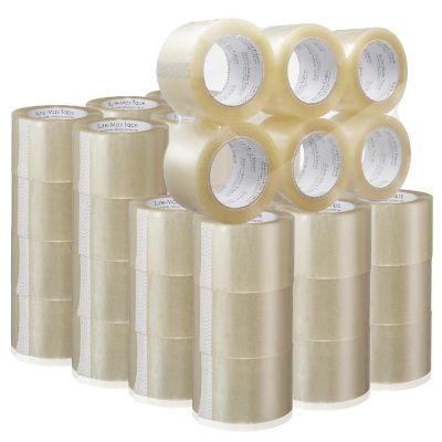 Sure-Max 48 Rolls 3" Extra-Wide Clear Shipping Packing Moving Tape 110 yds/330' ea - 2mil Image 1