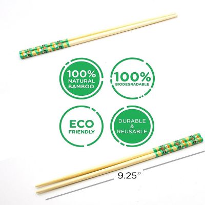 Sushi Time GAMAGO Cast Bamboo Chopsticks  Set of 4 Image 2