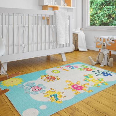 SUSSEXHOME 123 Educational Rug 3x5 Image 2
