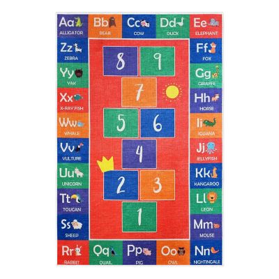 SUSSEXHOME HopScotch Classroom Rug 3x5 Image 1