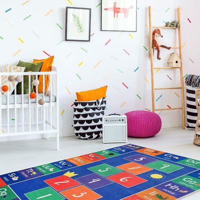 SUSSEXHOME HopScotch Educational Rug 3x5 Image 2