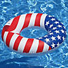 Swim Central 36" Patriotic Stars and Stripes Ring Inflatable Swimming Pool Inner Tube Image 1