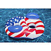 Swim Central 65" Inflatable Patriotic American Flag Duo Circular Swimming Pool Lounger Image 1