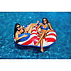 Swim Central 65" Inflatable Patriotic American Flag Duo Circular Swimming Pool Lounger Image 2