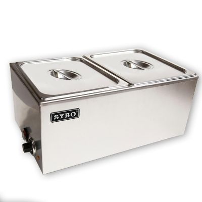 SYBO Bain Marie Buffet Food Warmer Steam Table (2 Sections) Image 1