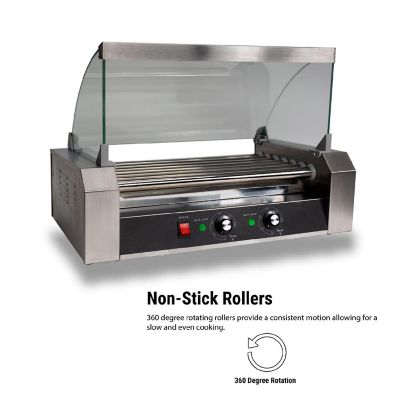 SYBO Hot Dog Roller Machine, 7 Non-Stick Rollers Hot Dog Sausage Grill Cooker Machine Image 1