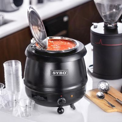 SYBO SB-6000 Soup Kettle with Hinged Lid and Detachable Stainless Steel Insert Pot Image 2