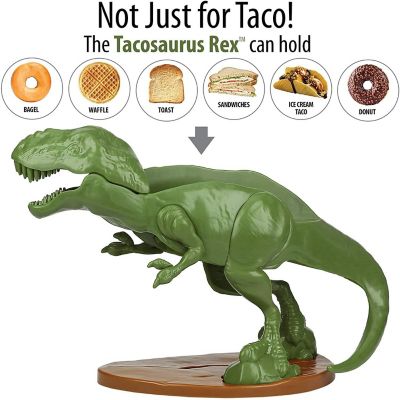 TACOsaurus Rex Sculpted Dinosaur Taco & Snack Holder Image 3