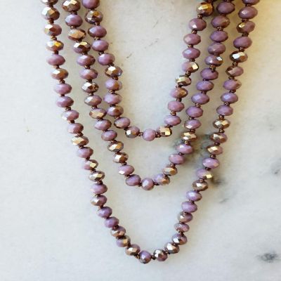 Taupe Purple Necklace Image 3