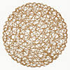 Taupe Woven Paper Round Placemat (Set Of 6) Image 2