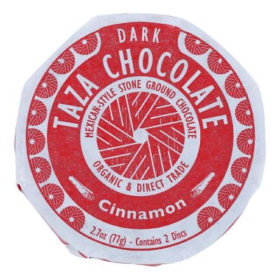 Taza Chocolate Organic Chocolate Mexicano Discs - 50 Percent Dark Chocolate - Cinnamon - 2.7 oz - Case of 12 Image 1