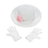 Tea Party Hat & Gloves Set - 3 Pc. Image 1