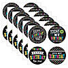 Teacher Created Resources Chalkboard Brights Happy Birthday Wear 'Em Badges, 32 Per Pack, 6 Packs Image 1