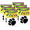Teacher Created Resources Colorful Paw Prints Mini Accents, 36 Per Pack, 6 Packs Image 1