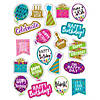 Teacher Created Resources Confetti Happy Birthday Stickers, 120 Per Pack, 12 Packs Image 1