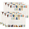 Teacher Created Resources Everyone is Welcome You're Doing Great! Awards, 30 Per Pack, 6 Packs Image 1
