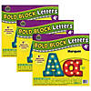 Teacher Created Resources Marquee Bold Block 4" Letters Combo Pack, 230 Pieces Per Pack, 3 Packs Image 1