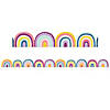 Teacher Created Resources Oh Happy Day Rainbows Die-Cut Border Trim, 35 Feet, 6 Packs Image 1