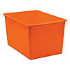 Teacher Created Resources&#174; Plastic Multi-Purpose Bin, Orange, Pack of 6 Image 1