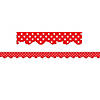 Teacher Created Resources Red Mini Polka Dots Border Trim, 35 Feet Per Pack, 6 Packs Image 1