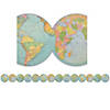 Teacher Created Resources Travel the Map Globes Die-Cut Border Trim, 35 Feet Per Pack, 6 Packs Image 1
