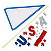 Team USA Pennant Flag Craft Kit - Makes 12 Image 1