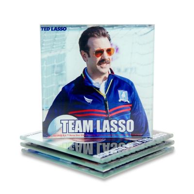Ted Lasso Quotes Glass Coasters  Set of 4 Image 2