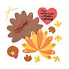 Thanks & Giving Turkey Craft Kit - Makes 12 Image 1