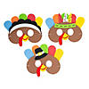Thanksgiving Turkey Masks &#8211; 12 Pc.  Image 1