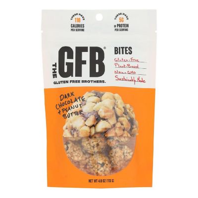 The Gfb Dark Chocolate Peanut Butter Bites  - Case of 6 - 4 OZ Image 1