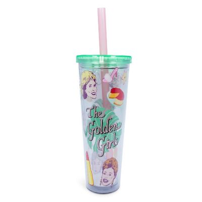 The Golden Girls Carnival Cup with Lid and Straw  24 Ounces Image 1