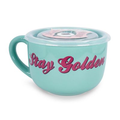 The Golden Girls Ceramic Soup Mug with Vented Lid  Holds 24 Ounces Image 1