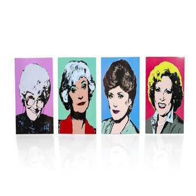 The Golden Girls Collectible Warhol Art Style 4-Magnet Set  4-Inch Tall Magnets Image 1