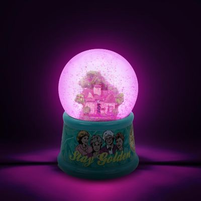 The Golden Girls Shady Pines Light-Up Mini Snow Globe  2 Inches Tall Image 1